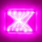 Resist-Sister dekorativ LED-væglampe, fuchsia