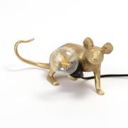 Mouse Lamp deko LED-bordlampe, USB, liggende, guld