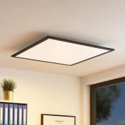 Lindby LED-panel Nelios, 62 x 62 cm, CCT, sort, metal