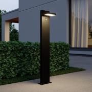 Lucande LED pullert Silvan, 100 cm, sensor, antracit