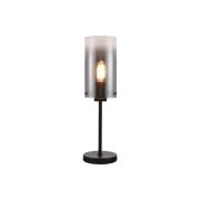 Ventotto bordlampe, sort/røget, højde 57 cm, metal/glas