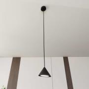 Pendellampe Elit, 1 lyskilde, sort, metal ophæng 1 m