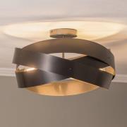 Euluna loftlampe Tornado, antracit, Ø 50 cm