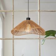 Hængelampe Lavister, Ø 39 cm, sort/natur, papir