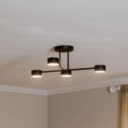 Loftlampe Modus 4, stål, 4 lyskilder, GX53, sort
