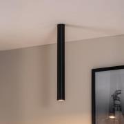 Loftspot Tecno 1XL, stål, GU10, højde 60 cm, sort