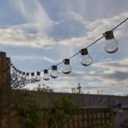 LED-lyskæde til solcelle, GloBulb, 40 lamper, IP44