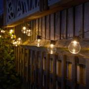 LED-lyskæde GloBulb, 20-flammende, IP44