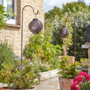 LED-solspyd Forli, flammeeffekt, 2 stk. sæt, 93 cm, IP44