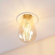 Molto Luce indbygningslampe Willi 68R, hvid, aluminium, E27