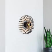 Væglampe Aspendos N-645, sort, metal, Ø 36 cm