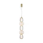 LOOM DESIGN LED-hængelampe Pearl 5 rav/guld glas højde 78 cm