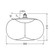 OSRAM LED Vintage Big Elipse E27 12W 818 Filament amber dæmpbar