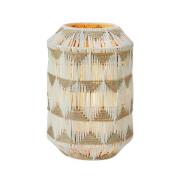 Ano bordlampe, højde 35 cm, tekstil, beige/brun