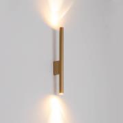 Væglampe Laser, guldfarvet, metal, 40 cm høj, G9