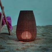 Bover LED-terrasselampe Amphora, 77 cm, grafitbrun/brun