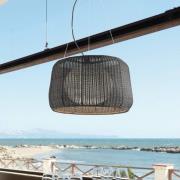 Bover udendørs hængelampe Fora 90, grafitbrun/brun