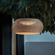 Bover LED-pendellampe til udendørs brug Perris, brun/beige, Ø 47 cm