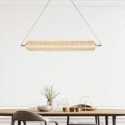 Capsule LED-hængelampe, lang, messingfarvet, jern, akryl