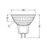 OSRAM LED-reflektorpære GU5.3 3.8W 827 36° 5-pak