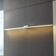 Lucande LED-spejllampe Kivana, krom, aluminium, 120 cm