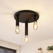 Lindby Belana loftlampe, rund, 3 lyskilder