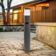 Bega LED-gadelampe 85061AK3, grå, 3.000 K, støbt aluminium