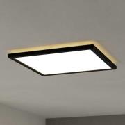 EGLO connect LED-loftlampe Rovito-Z, sort, 39 x 39 cm