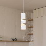 Stream hængelampe, hvid, Ø 8 cm, metal, GU10