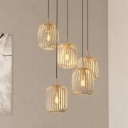 Hængelampe Romazzina, sandfarvet, stål, Ø 50 cm, 5 lyskilder.