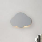 Cloud væglampe, grå, 38 cm bred, metal, sky, G9