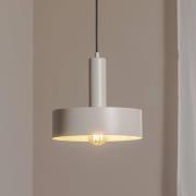 Hængelampe Vitrum round, taupe, cylindrisk, Ø 27 cm