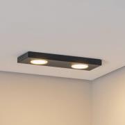 Hero loftlampe, 12 x 35 cm, 2 lyskilder, sort, metal, GX53