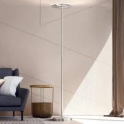 LED-gulvlampe Dent, mat nikkel/krom, 180 cm, CCT, 1 lyskilde.