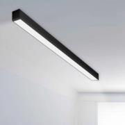SLC LED-loftlampe Click til længde 112 cm, sort, CCT