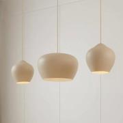 Lucande hængelampe Malisa, beige, 3 lyskilder, metal, 90 cm