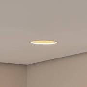 Bega LED indbygget loftspot Studio Line, hvid/messing, støbt aluminium