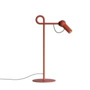 Kundalini LED-bordlampe Bird, teglrød, højde 48 cm