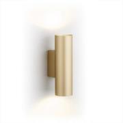 Marion Plus væglampe, guld, GU10, 18 cm, 2 lyskilder