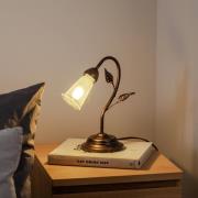 Liliana bordlampe, 1 lyskilde, sort, rosaguld, metal
