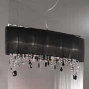 KOLARZ Paralume hængelampe med krystaller, 90 cm