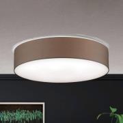 Shade loftlampe med tekstilskærm 80 cm, brun