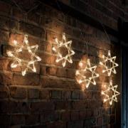 LED-fyrfadslys 8-takkede stjerner