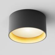 Maytoni LED-downlight Vega, sort/guld, Ø 14 cm, 15W, aluminium