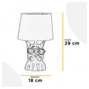 Biagio bordlampe, sort, keramik, 29 cm høj, E14
