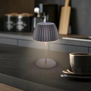 LED-bordlampe Brilo unplugged Riffle, 36 cm, antracit