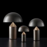 Oluce Atollo bordlampe, aluminium, Ø 25 cm, bronze