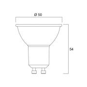 Sylvania LED-reflektorpære GU10 6W 4,000K 36° 620 lm glas