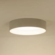 LED-loftlampe Plafond, Soro lysegrå, Ø 45 cm, 3-trins dæmpbar