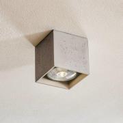 Loftlampe Ara som terning i beton 14 cm x 14 cm